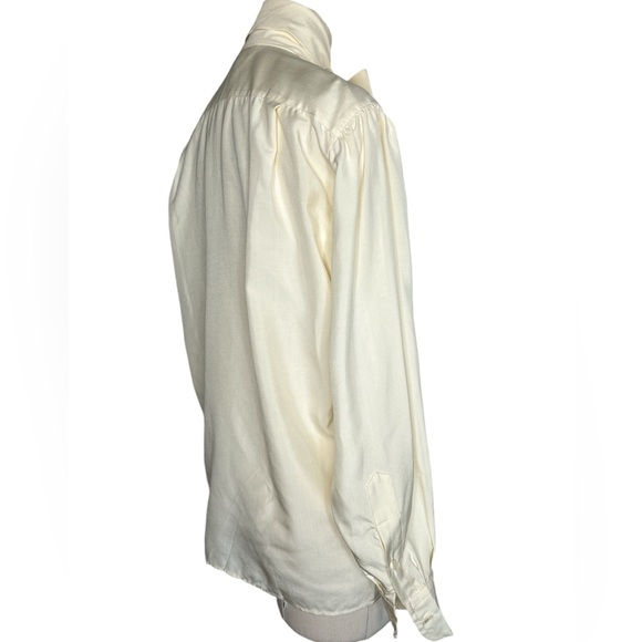 Ralph Lauren ruffled silk neck tie blouse - Picture 3 of 12